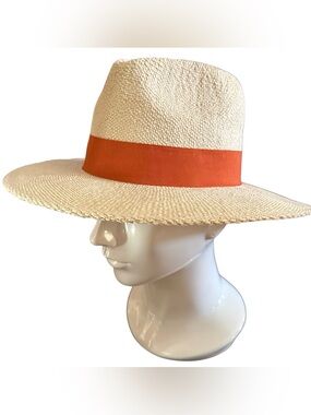 Emma + James Boutique “Panama Fedora” Style Hat in Parchment — OS (See Detail)